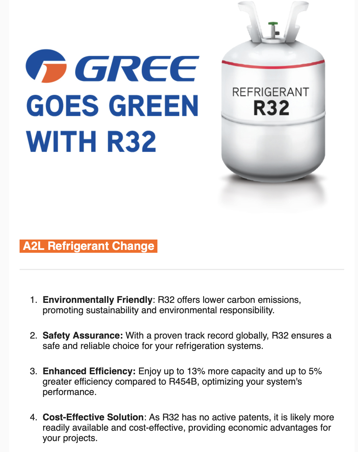 GREE goes green with R32 details