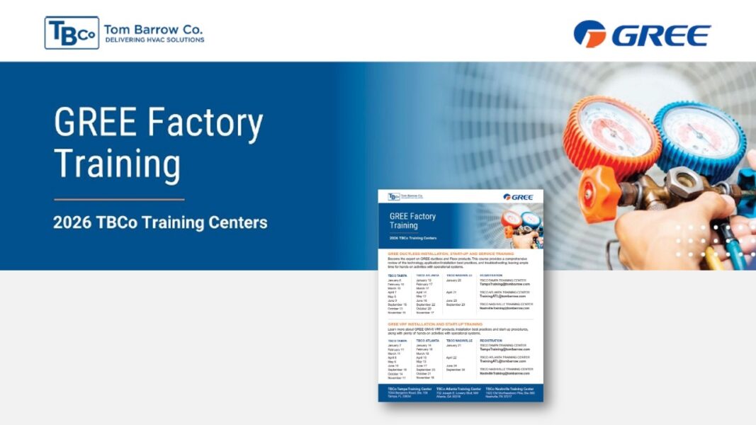 GREE 2026 Training Schedule