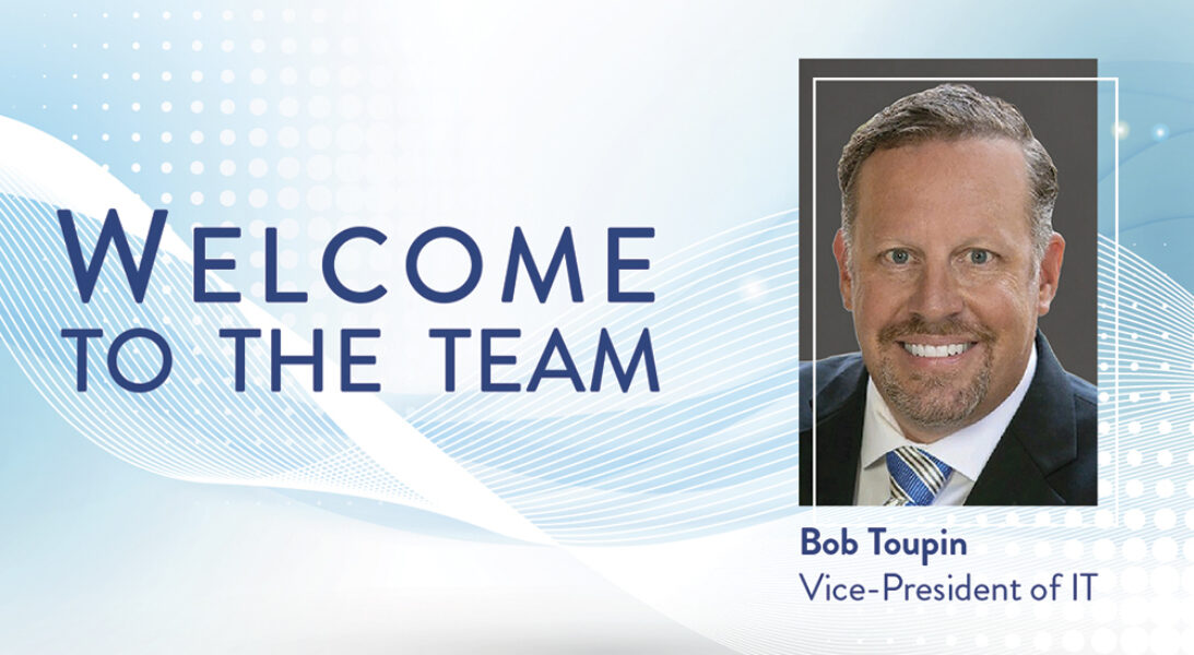 Welcome Bob Toupin